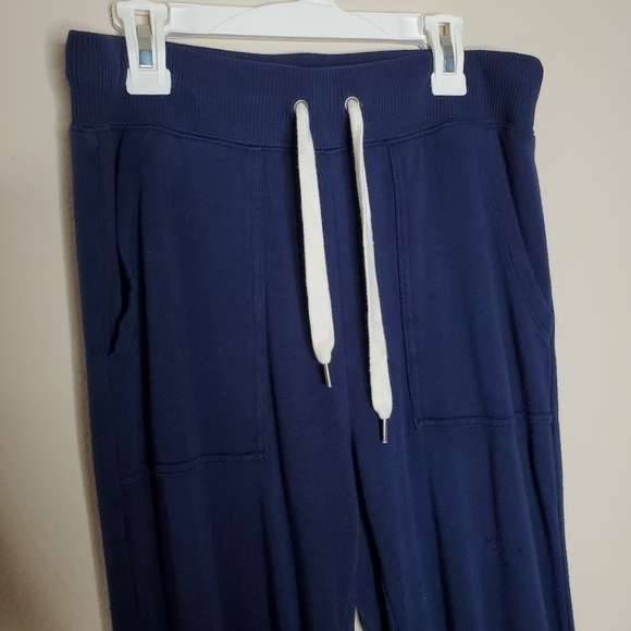 Aerie Navy Blue Ribbed Soft Lounge Jogger Sweatpants - Picture 3 of 8